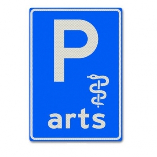 VERKEERSBORD E08N PARKEERGELEGENHEID ARTS